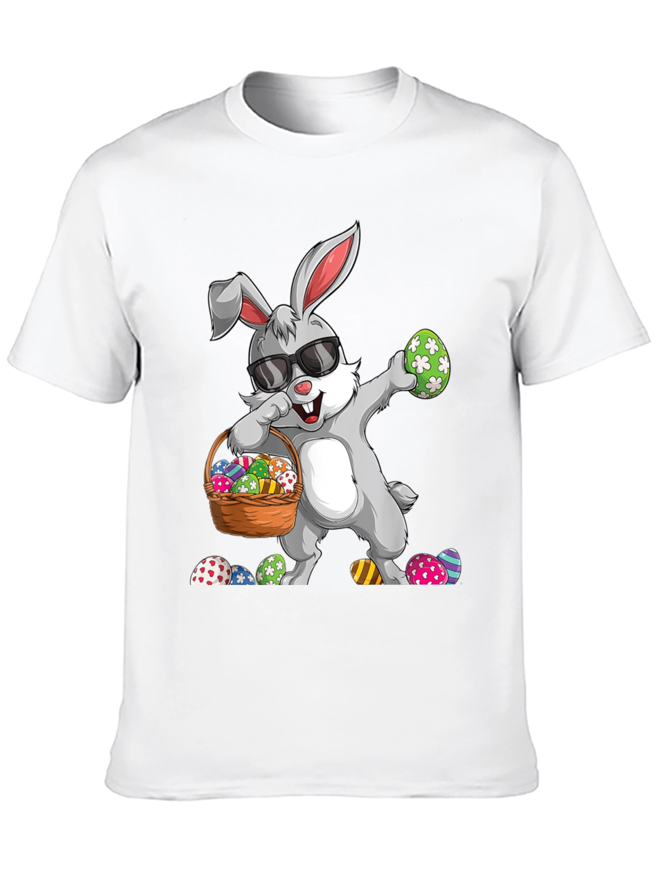 Dabbing Easter Bunny T-Shirt - Egg Hunt Ready