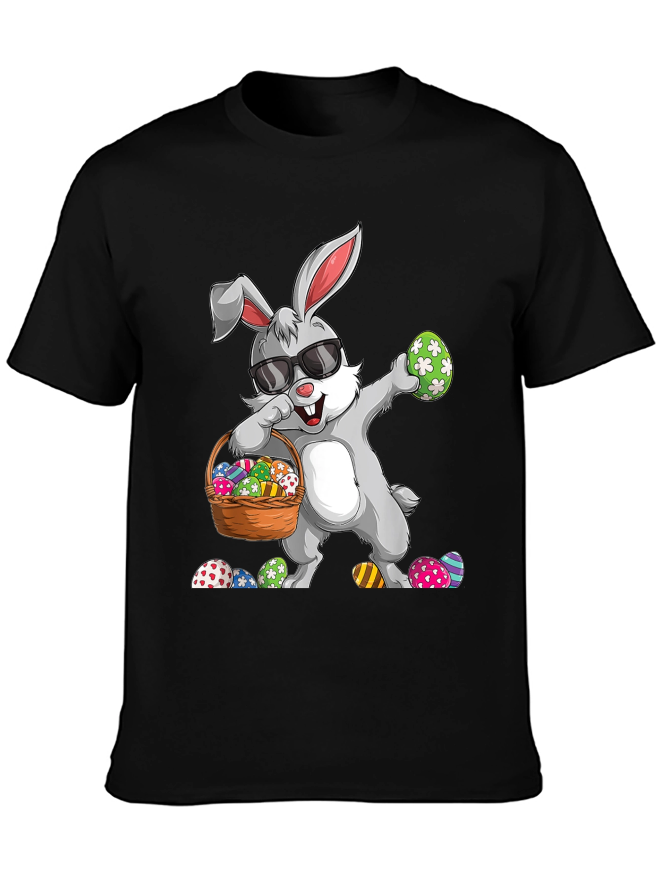 Dabbing Easter Bunny T-Shirt - Egg Hunt Ready