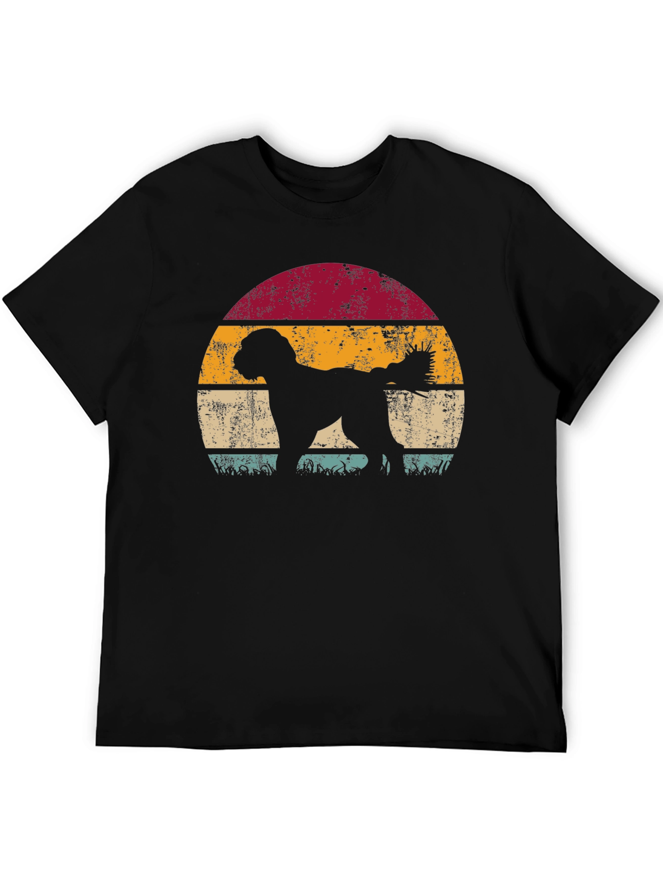 Retro Dog Sunset T-Shirt