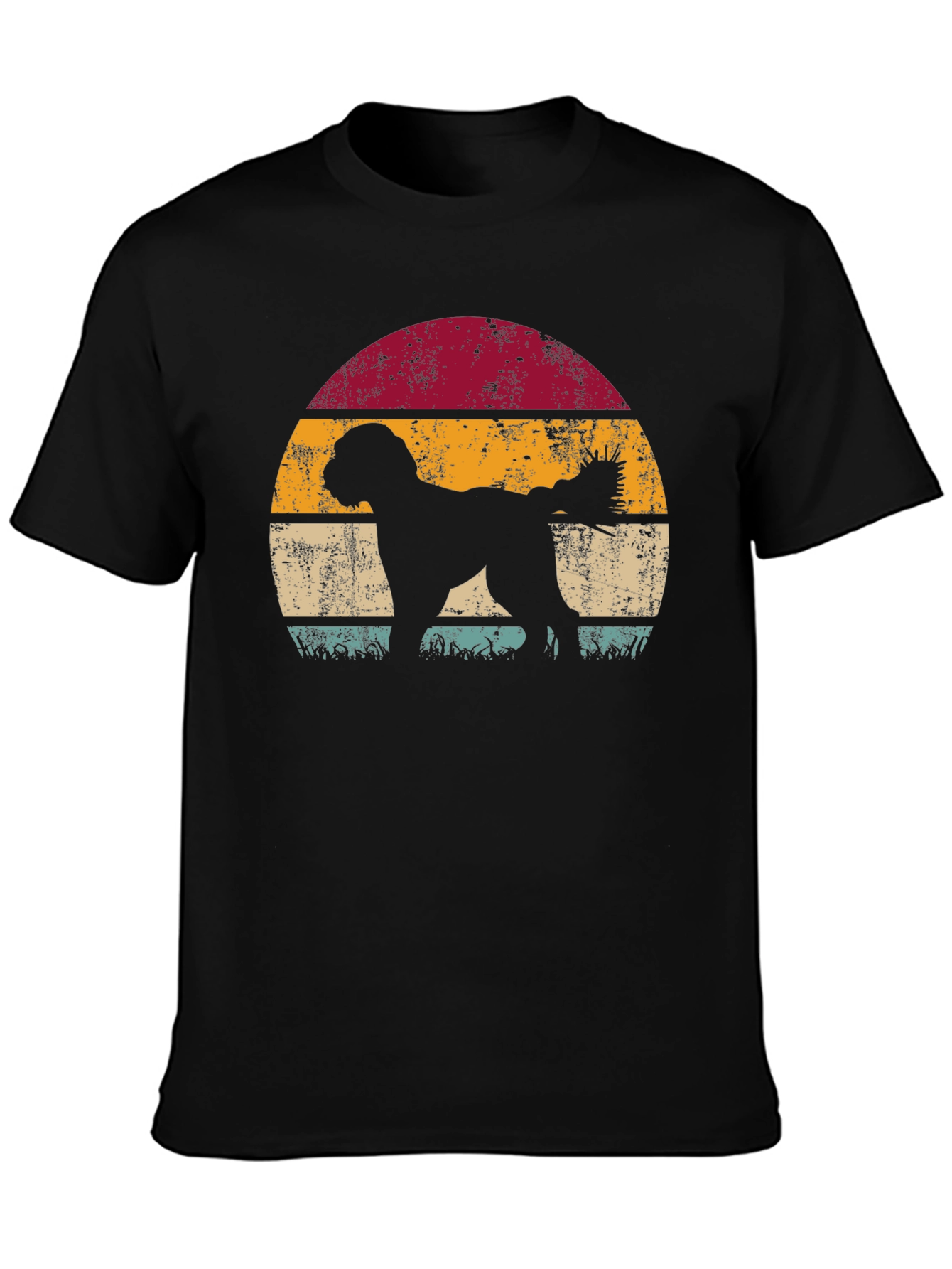 Retro Dog Sunset T-Shirt