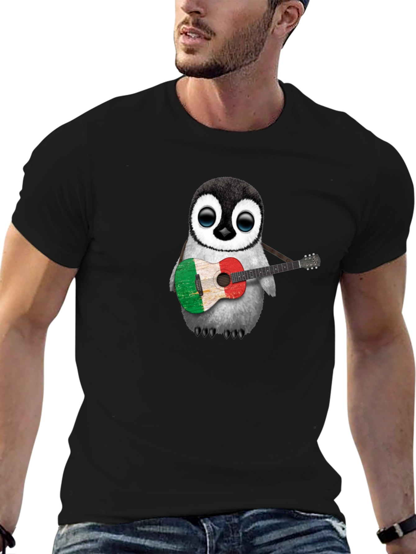 Penguin Guitarist T-Shirt