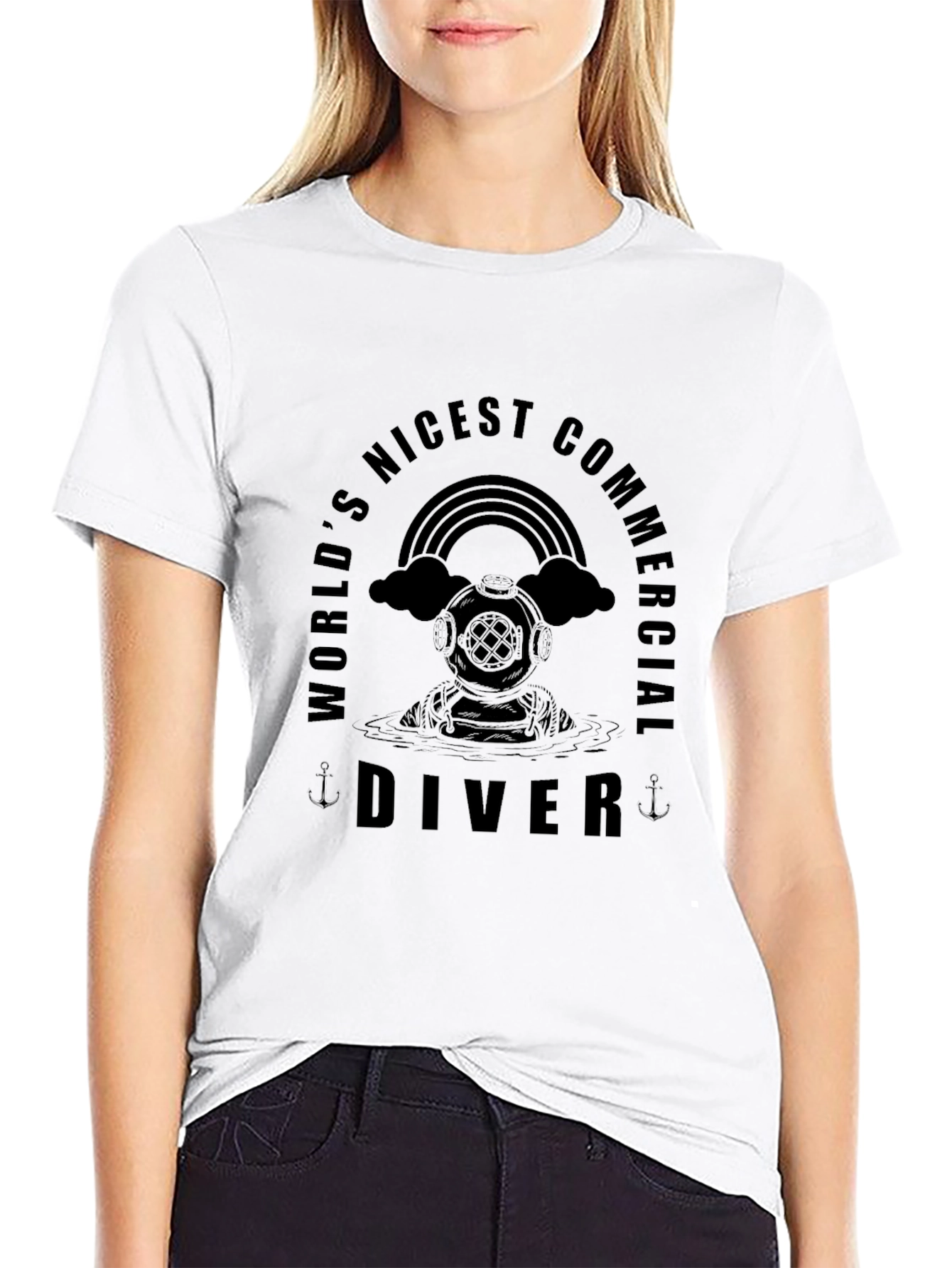 Worlds Nicest Commercial Diver Black T-Shirt