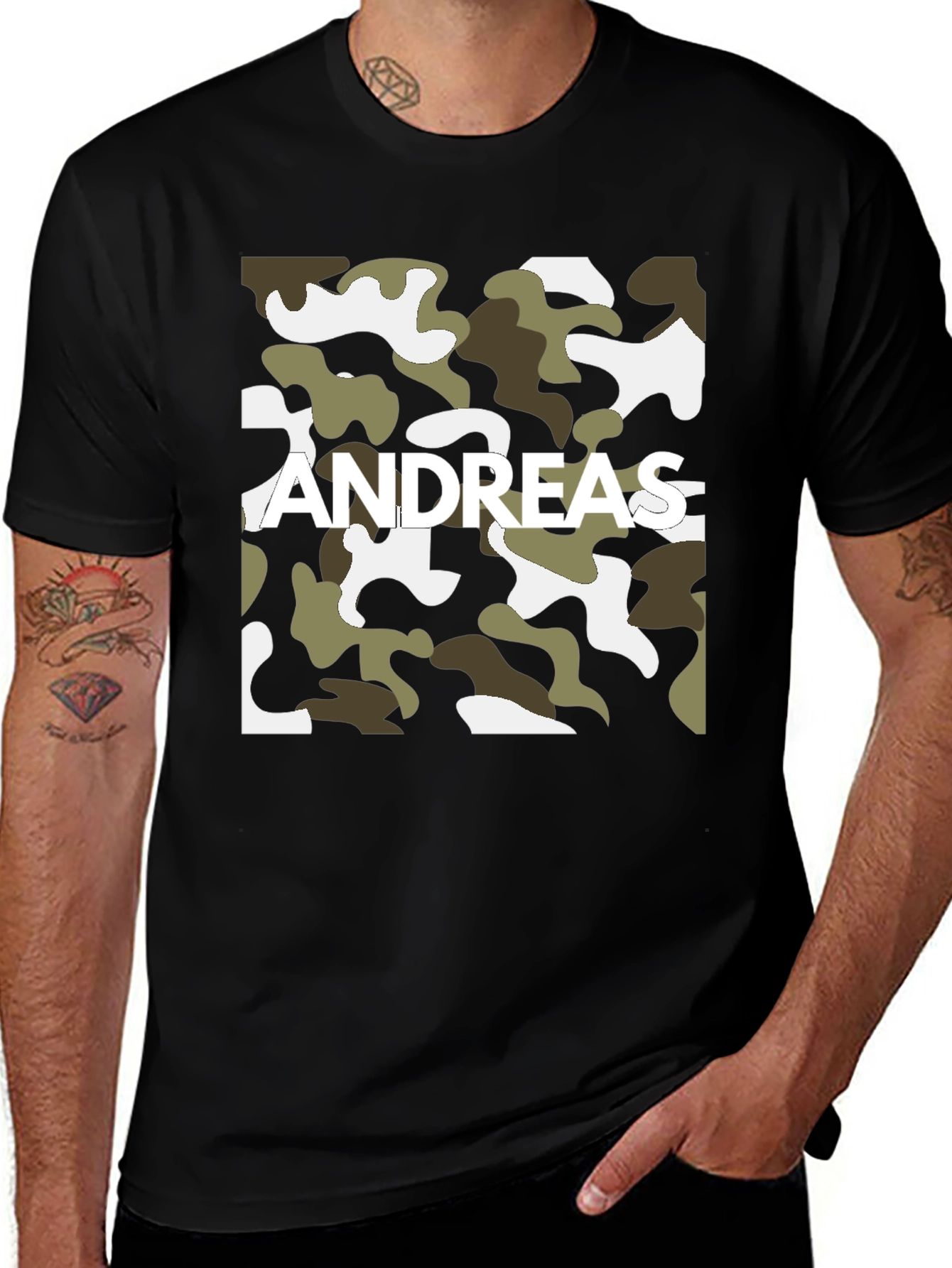 Andreas Camo Style T-Shirt