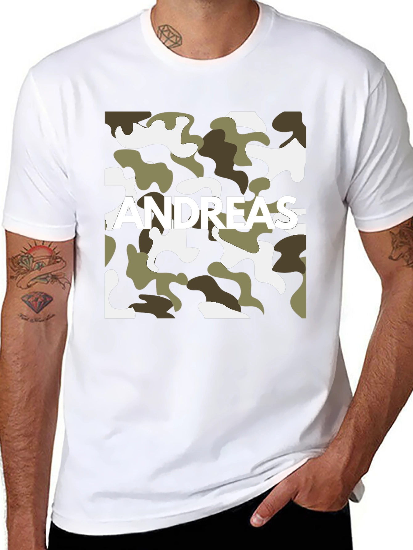 Andreas Camo Style T-Shirt