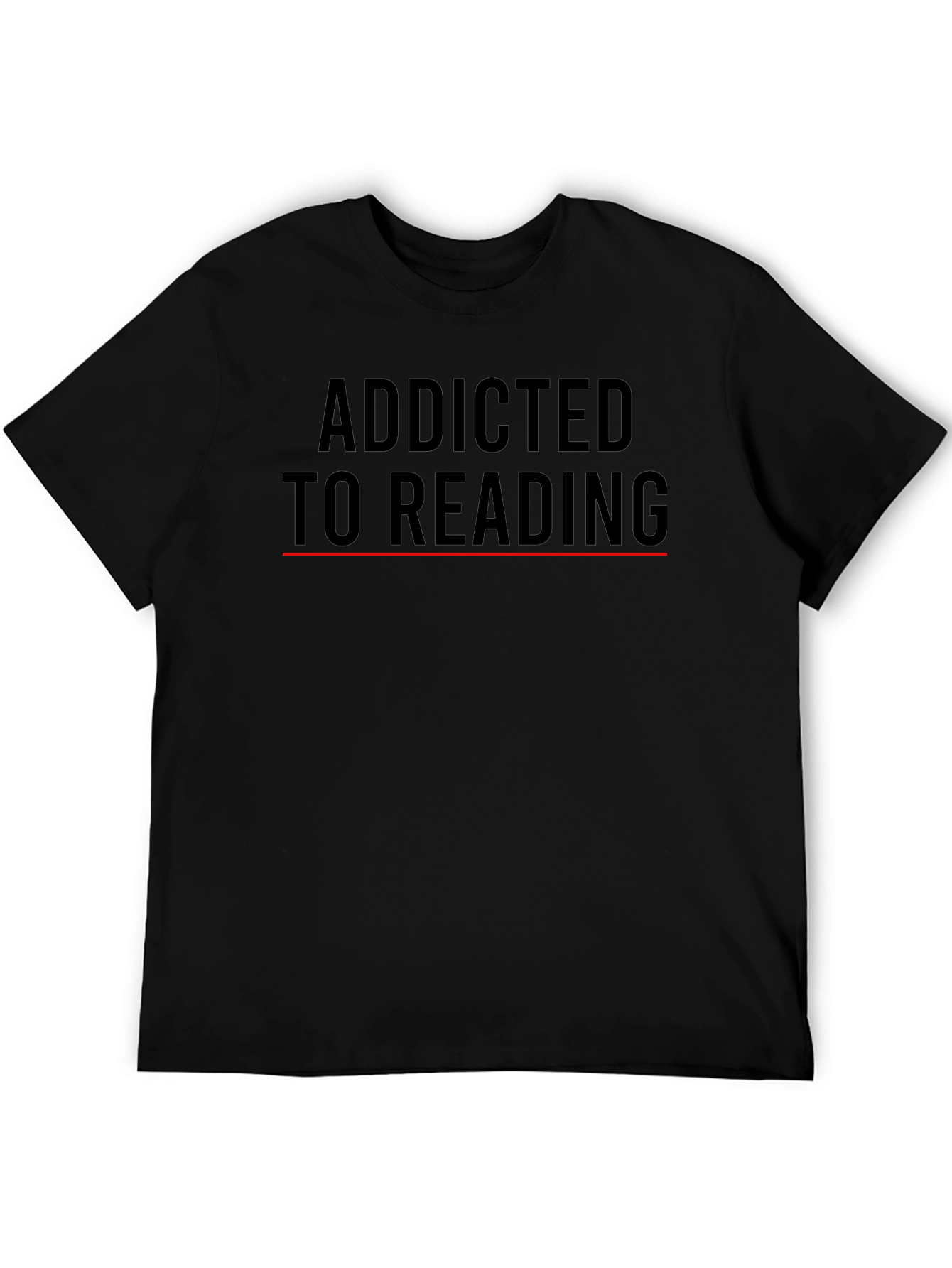 Addicted to Reading Black T-Shirt