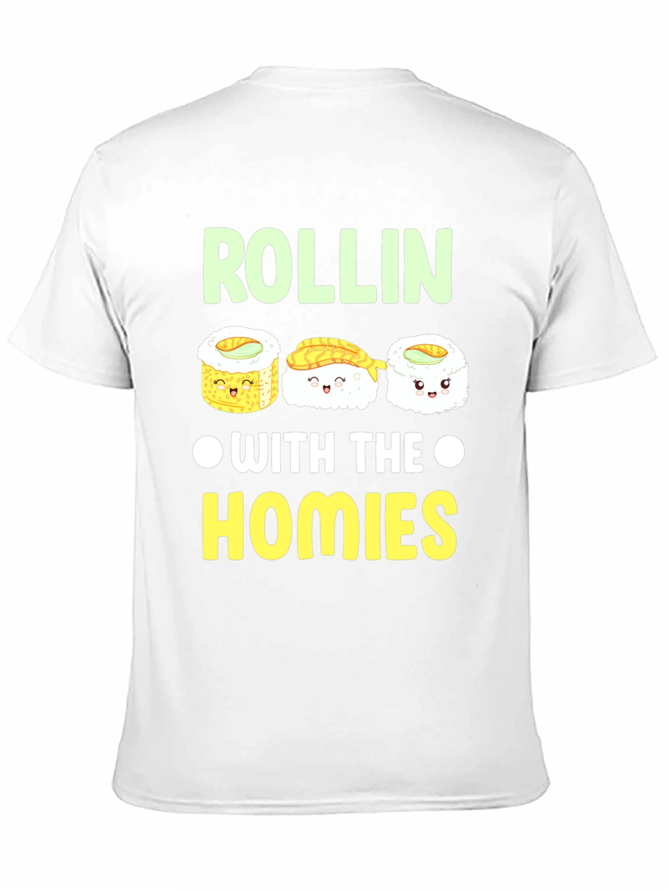 Rollin With The Homies Sushi Graphic T-Shirt