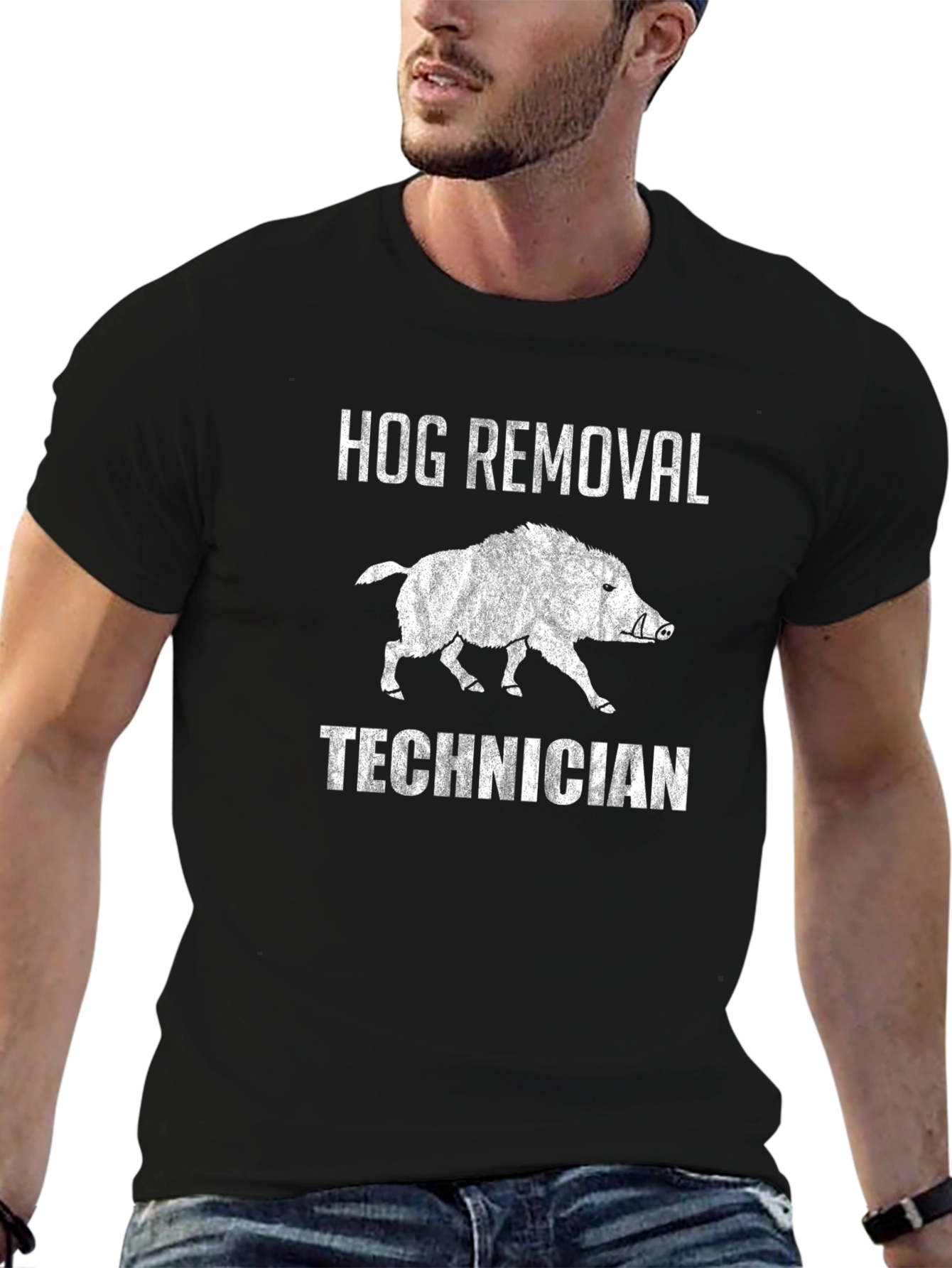 Hog Removal Technician Graphic T-Shirt
