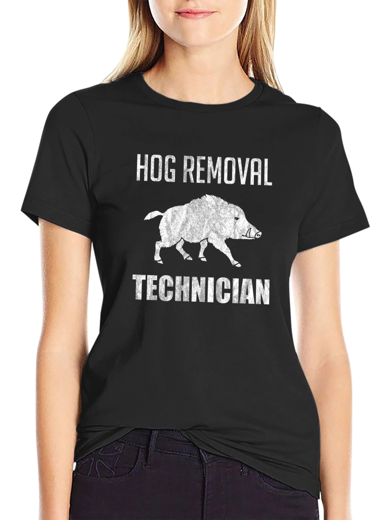 Hog Removal Technician Graphic T-Shirt