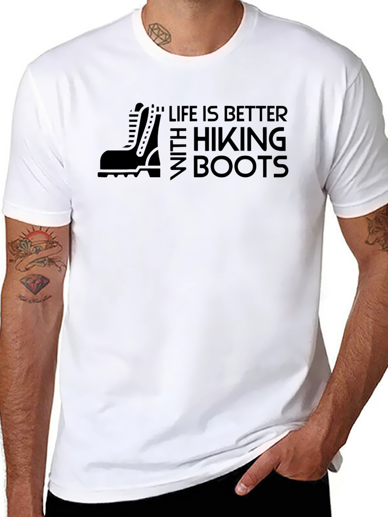Hiking Boots Graphic Tee - Life Is Better