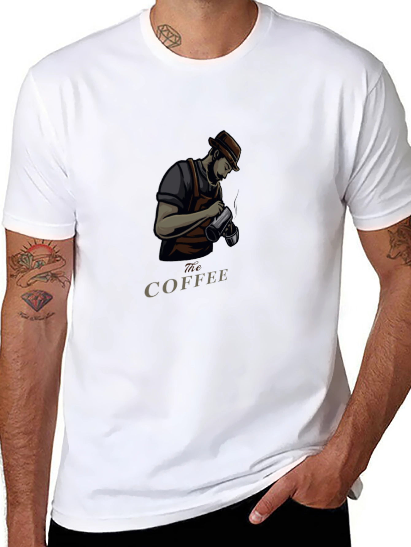 Stylish Barista Graphic Tee - The Coffee Artist