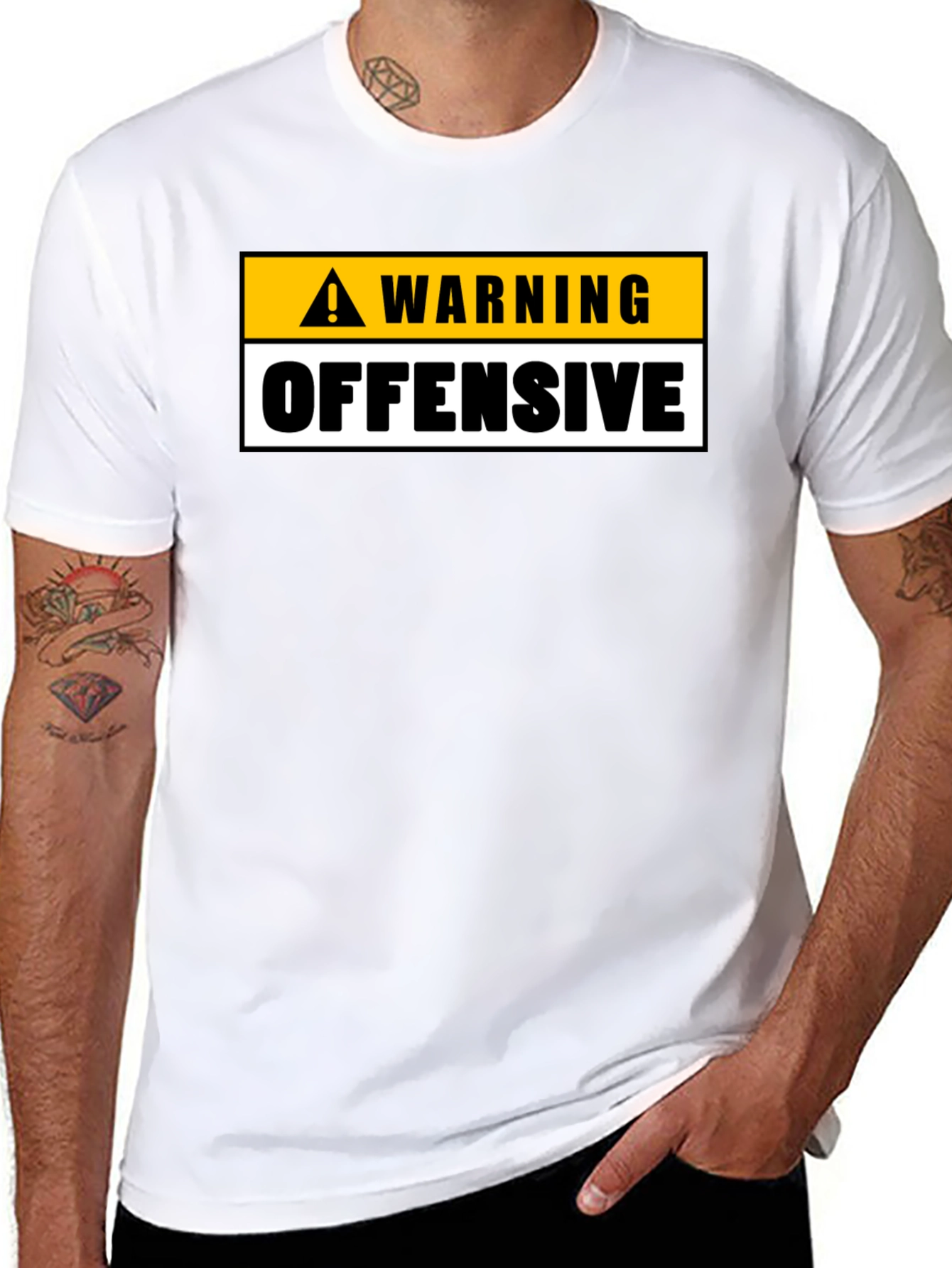Warning Offensive Graphic Tee