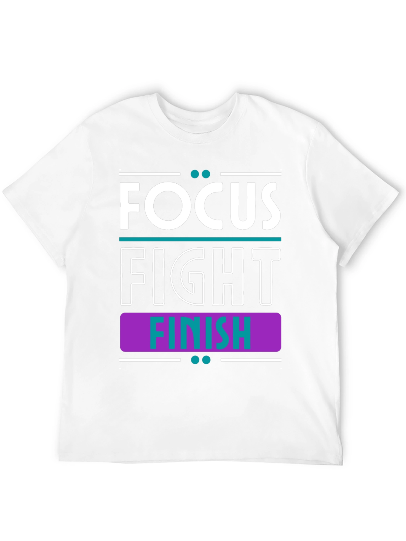 Focus Fight Finish Motivational Graphic Tee