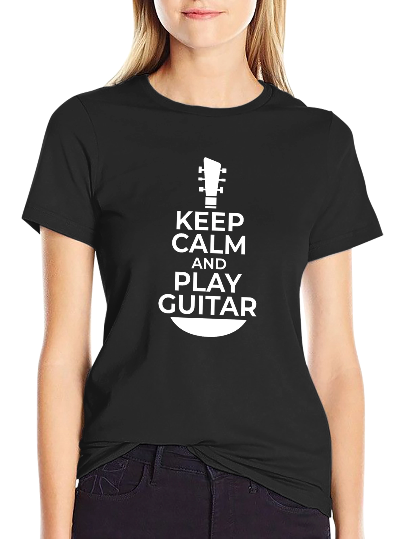 Keep Calm and Play Guitar T-Shirt Musician Tee