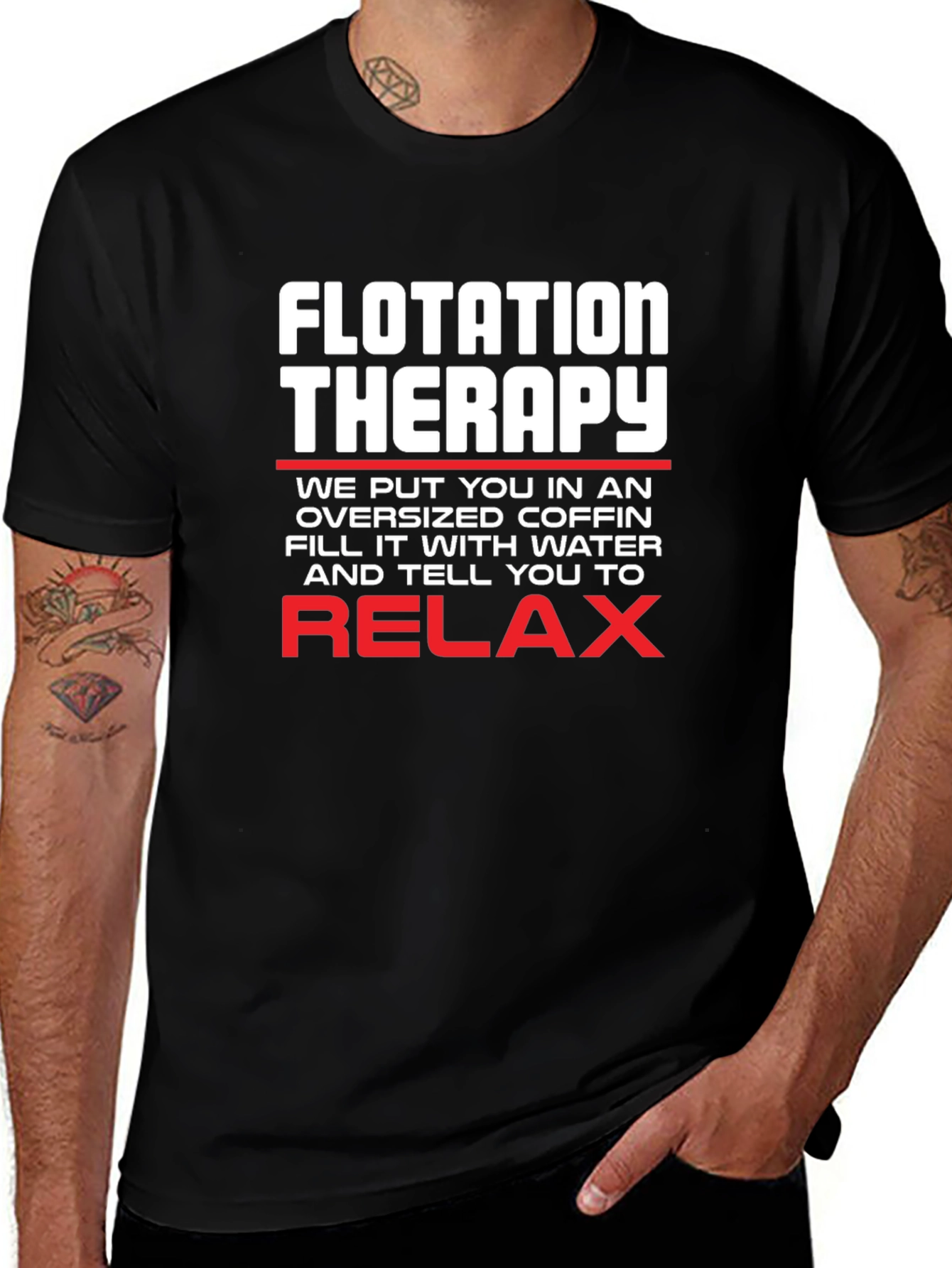 Flotation Therapy T-Shirt Relax Funny Tee