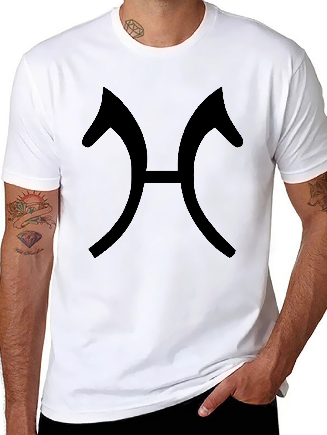 Black Pisces Zodiac T-Shirt