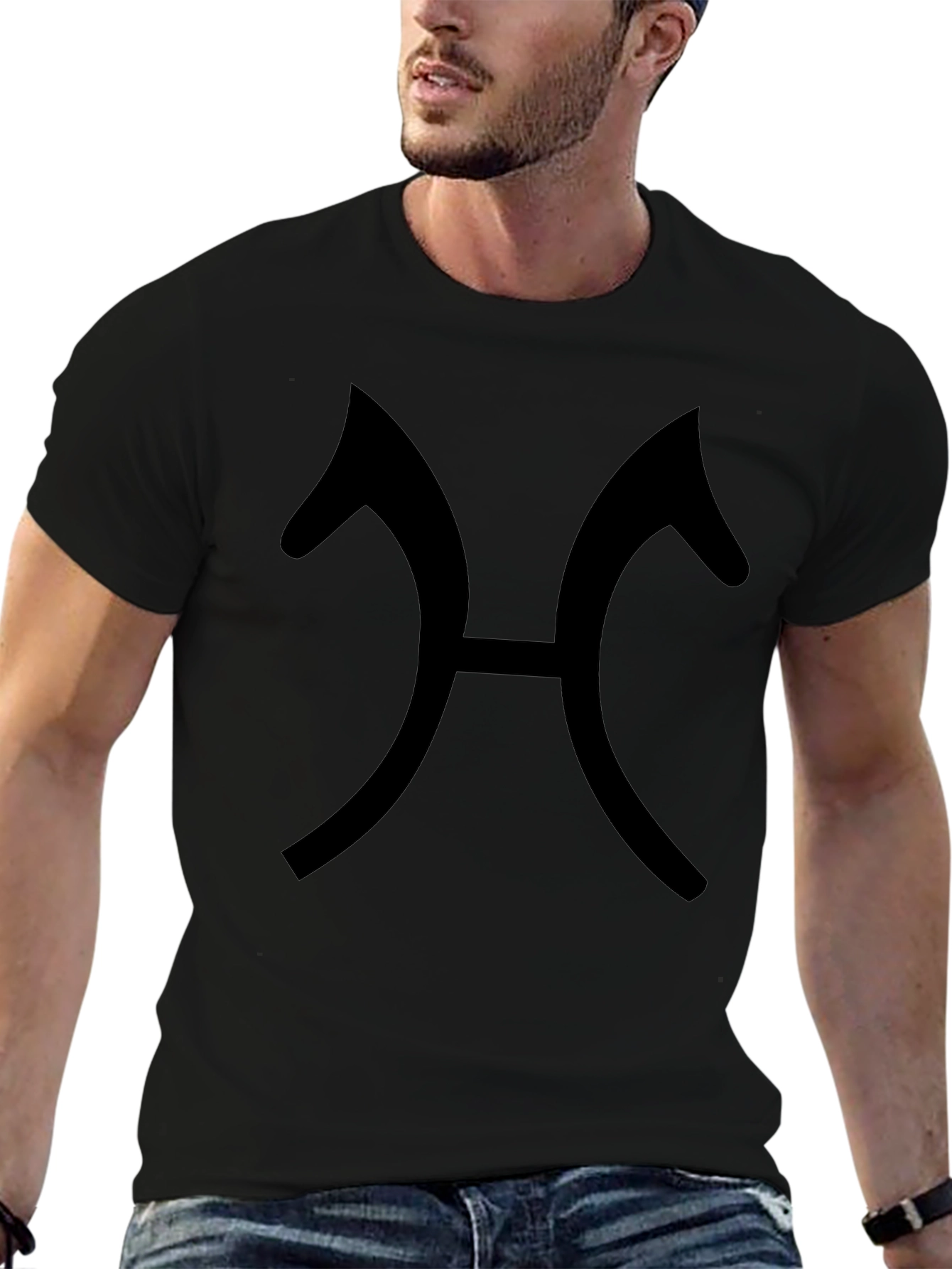 Black Pisces Zodiac T-Shirt