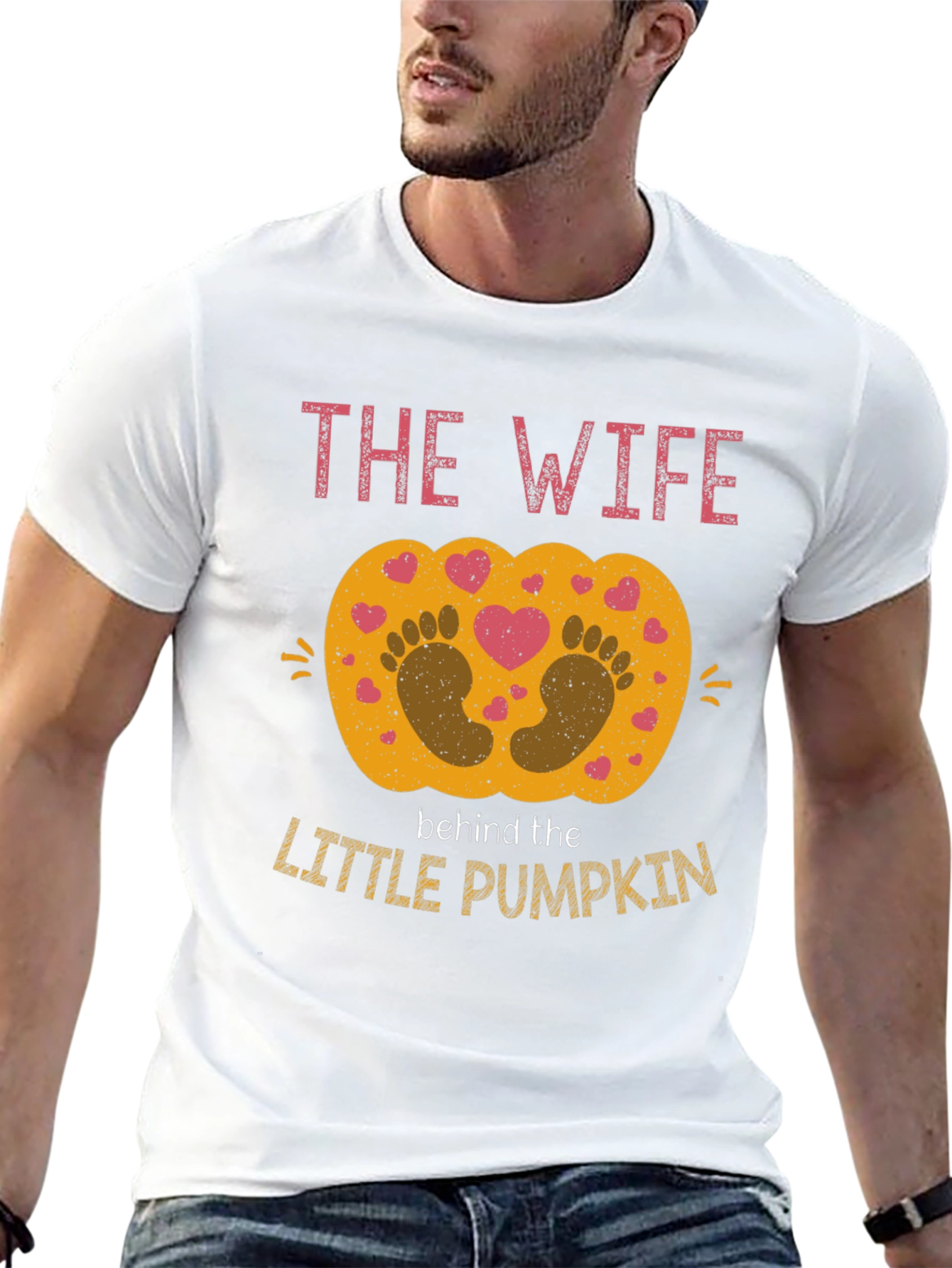 The Wife Behind the Little Pumpkin T-Shirt