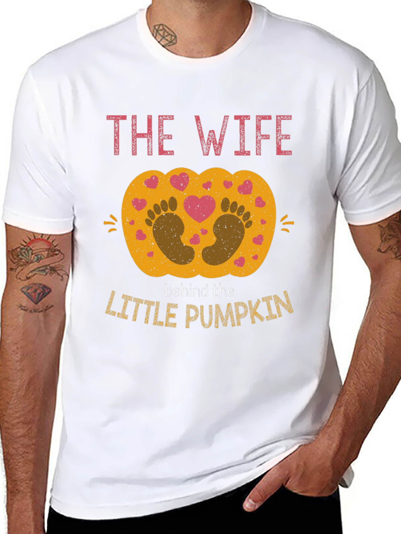 The Wife Behind the Little Pumpkin T-Shirt