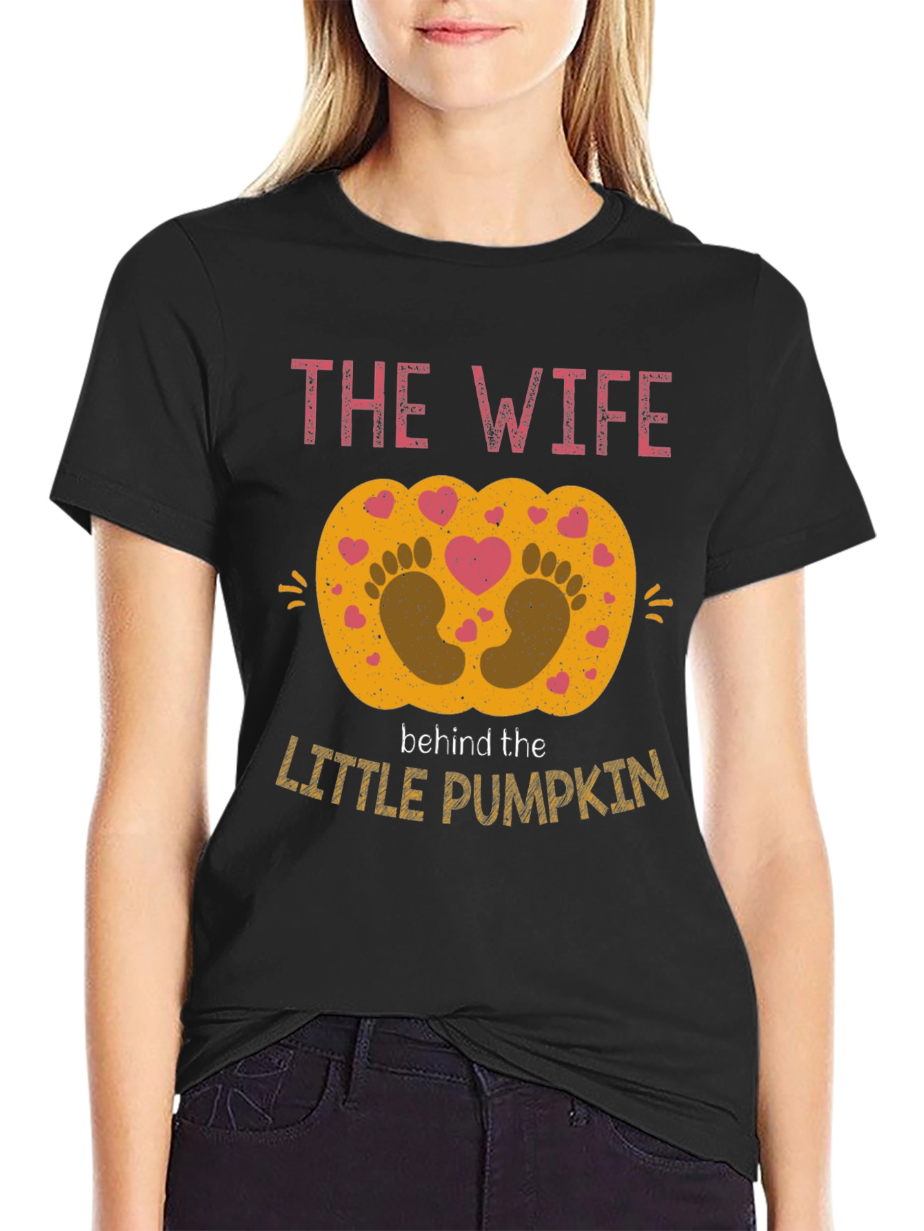 The Wife Behind the Little Pumpkin T-Shirt