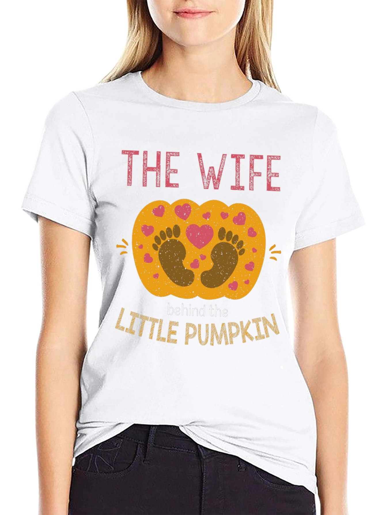 The Wife Behind the Little Pumpkin T-Shirt
