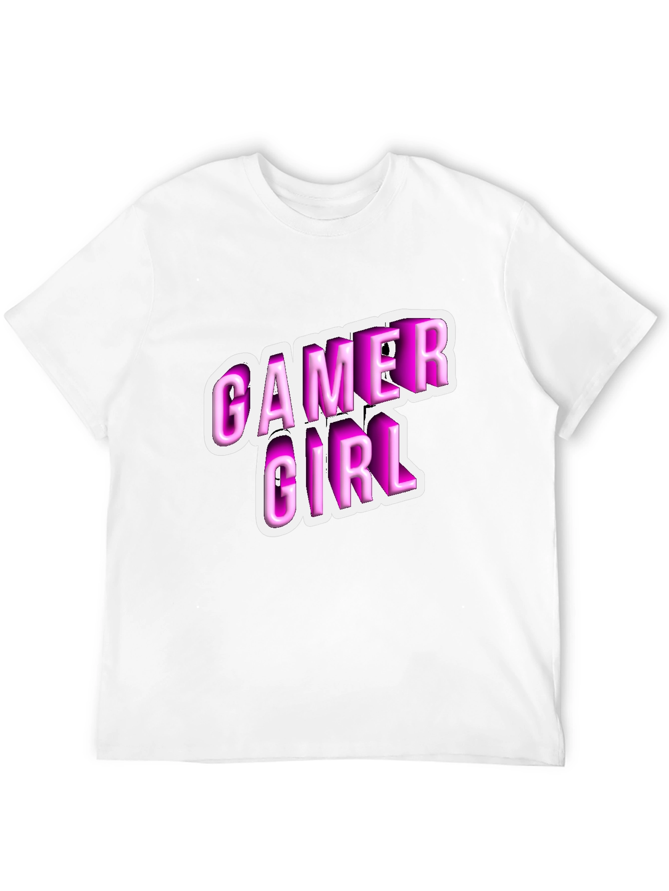 Gamer Girl Black T-Shirt - Playful Style