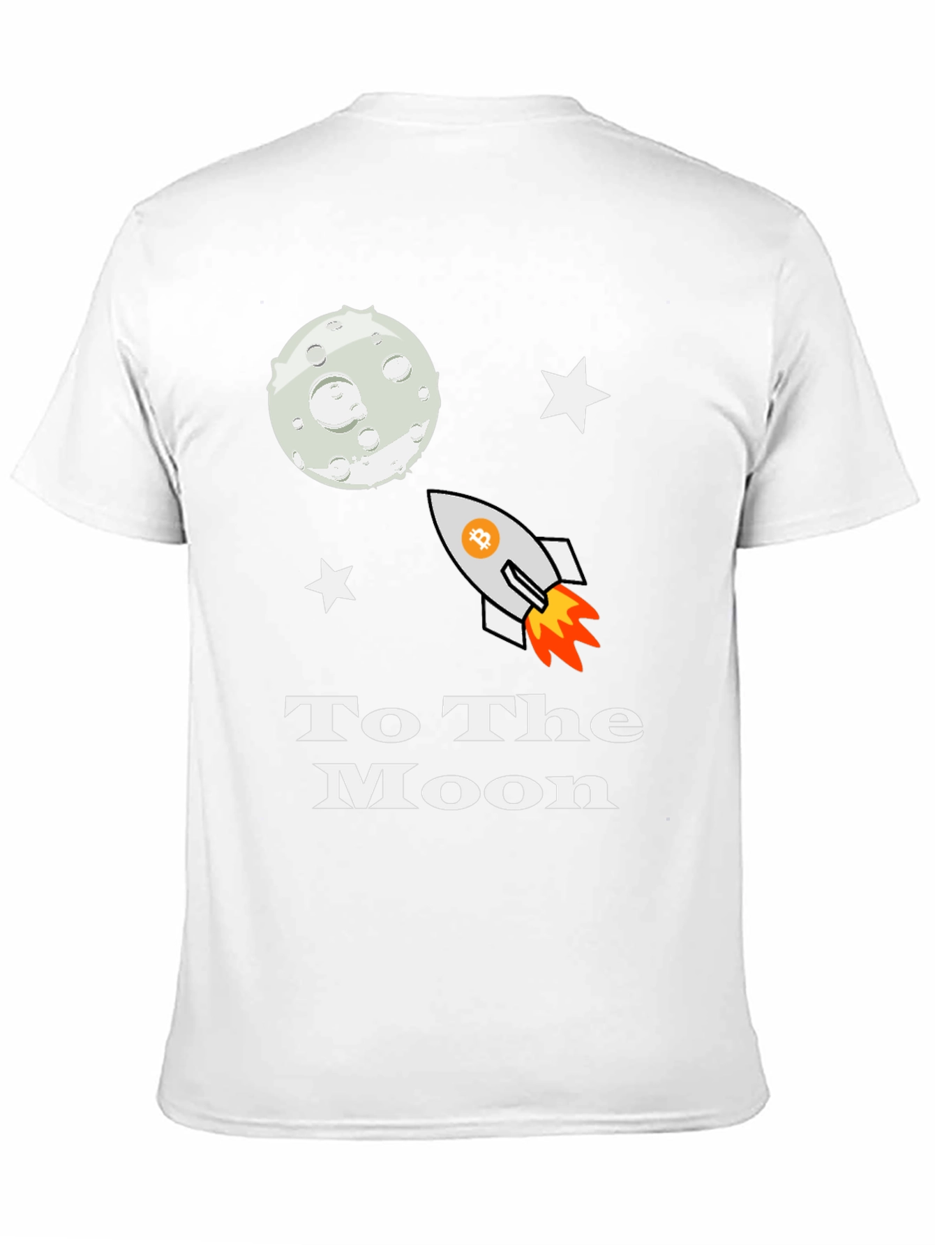 Bitcoin Crypto To the Moon Graphic Tee
