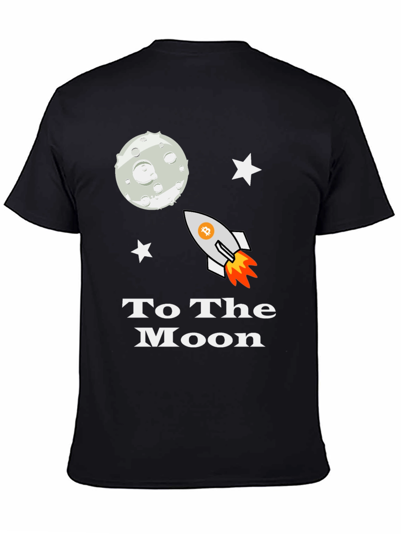 Bitcoin Crypto To the Moon Graphic Tee