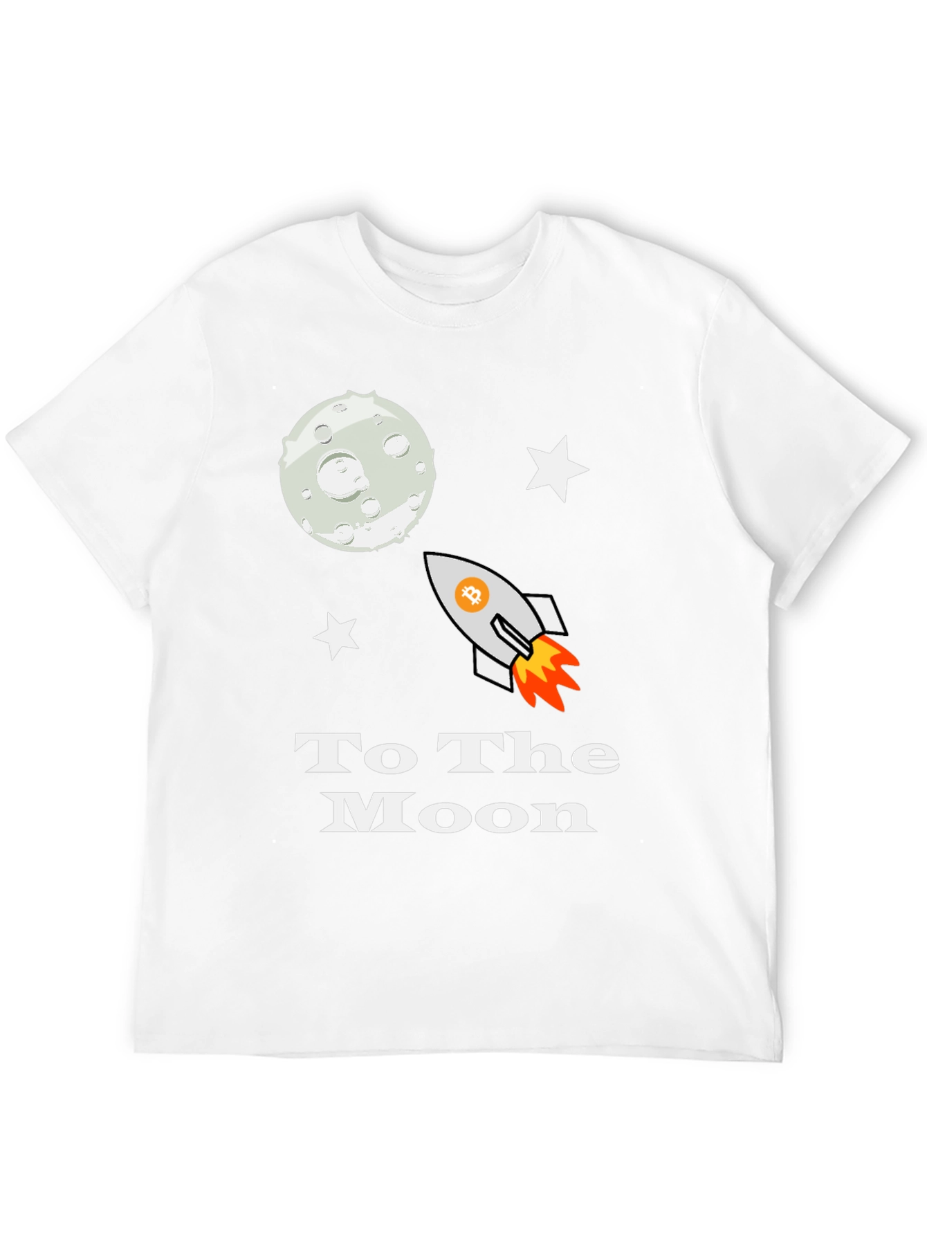Bitcoin Crypto To the Moon Graphic Tee