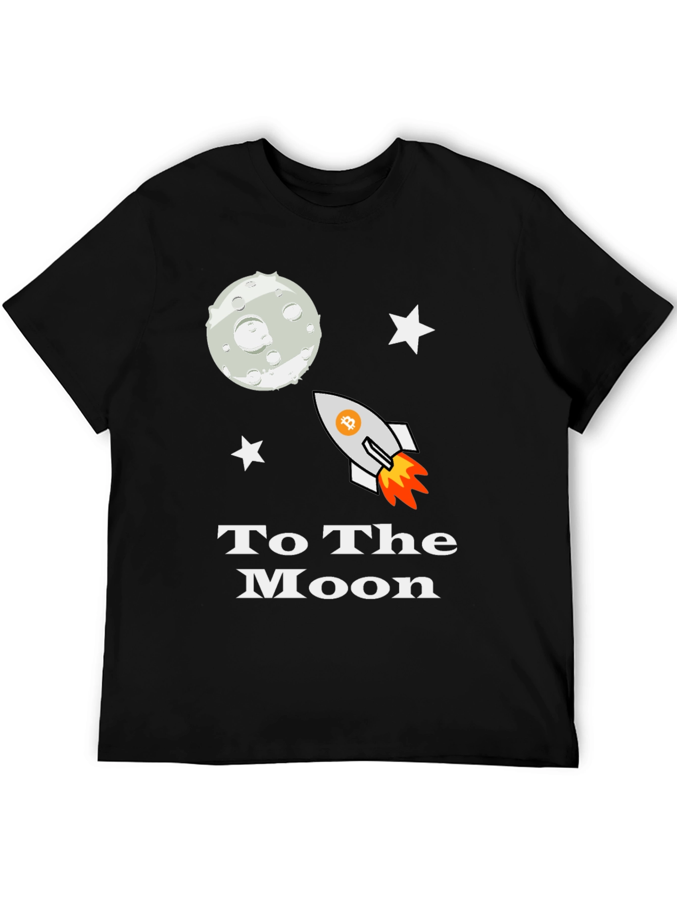 Bitcoin Crypto To the Moon Graphic Tee