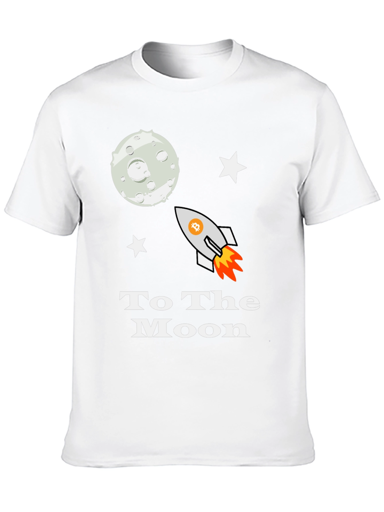 Bitcoin Crypto To the Moon Graphic Tee