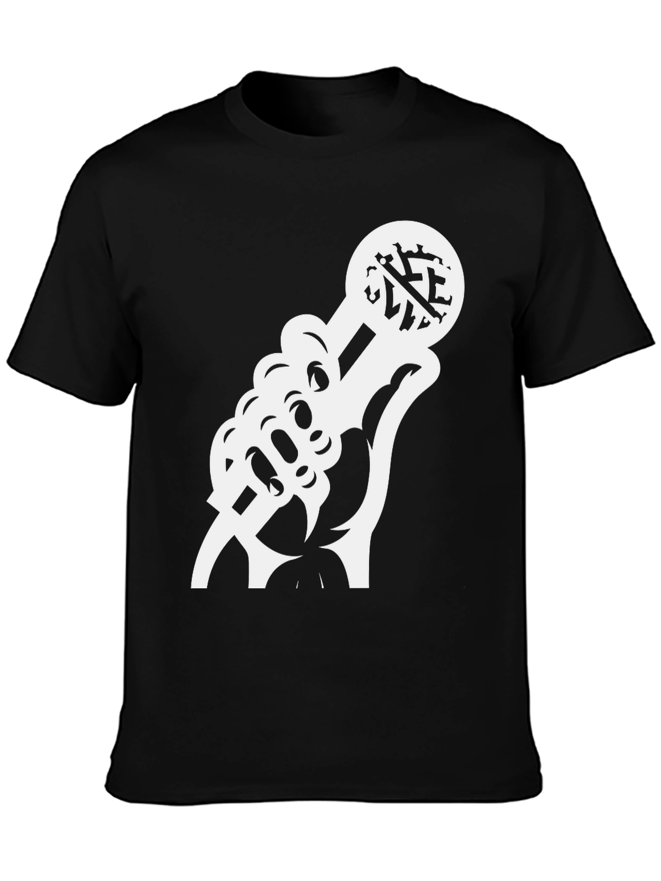 Mic Drop Tee: Classic Black Graphic T-Shirt