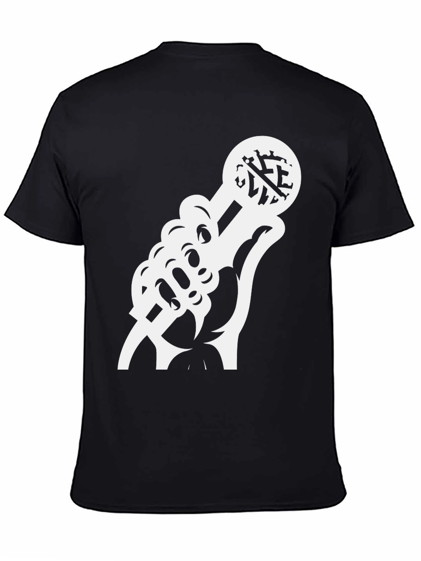 Mic Drop Tee: Classic Black Graphic T-Shirt