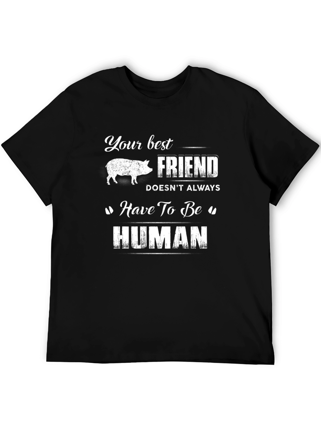 Best Friend Pig T-Shirt - Human Alternative