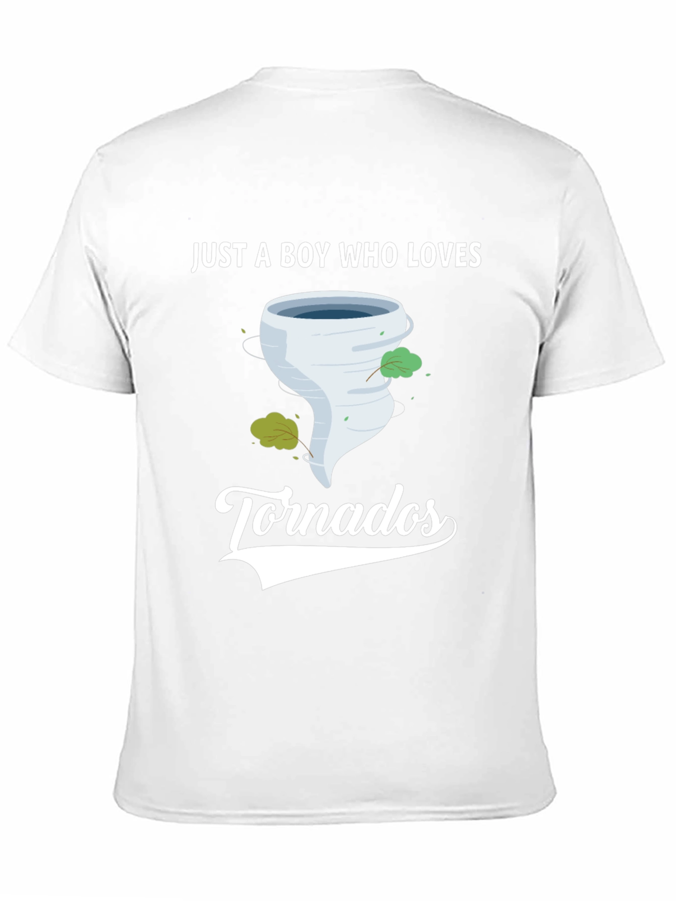 Boy Who Loves Tornadoes Black Graphic T-Shirt