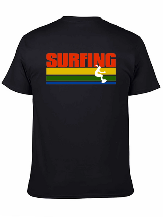 Retro Surfing T-Shirt - Vintage Style Graphic Tee