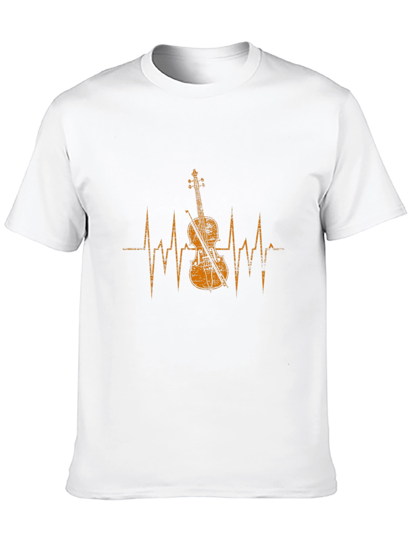 Violin Heartbeat Graphic Tee - Music Lovers T-Shirt