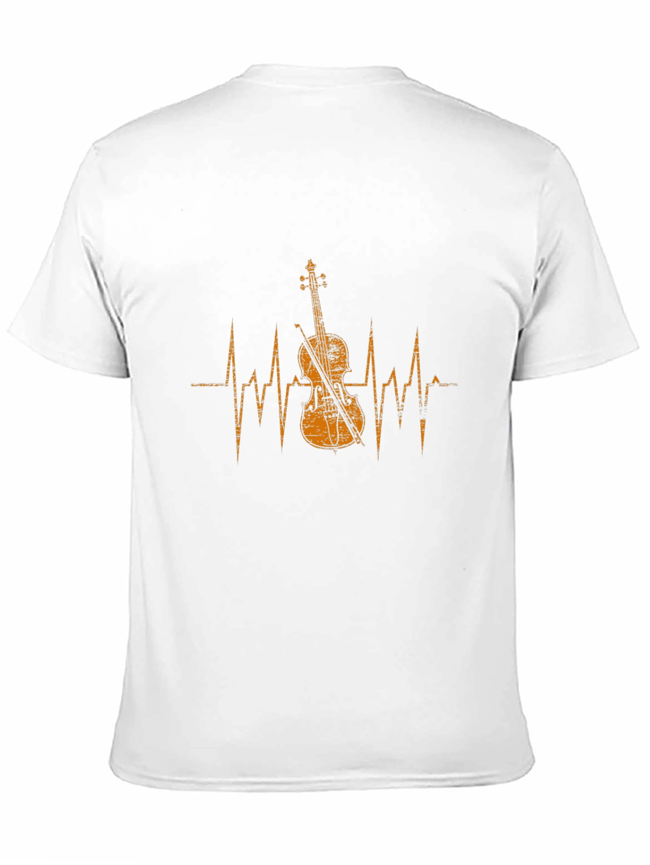 Violin Heartbeat Graphic Tee - Music Lovers T-Shirt