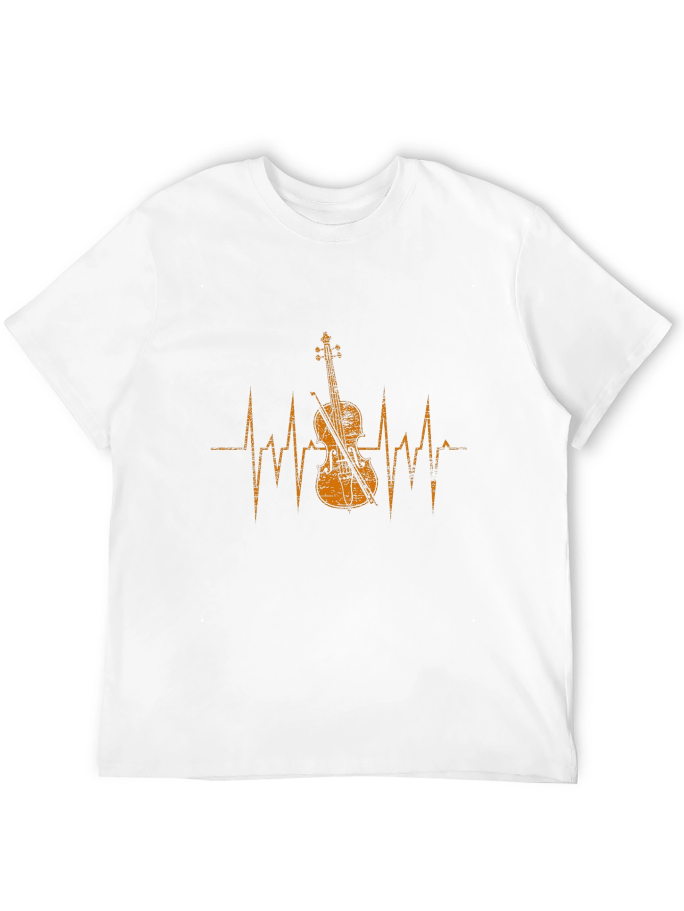 Violin Heartbeat Graphic Tee - Music Lovers T-Shirt