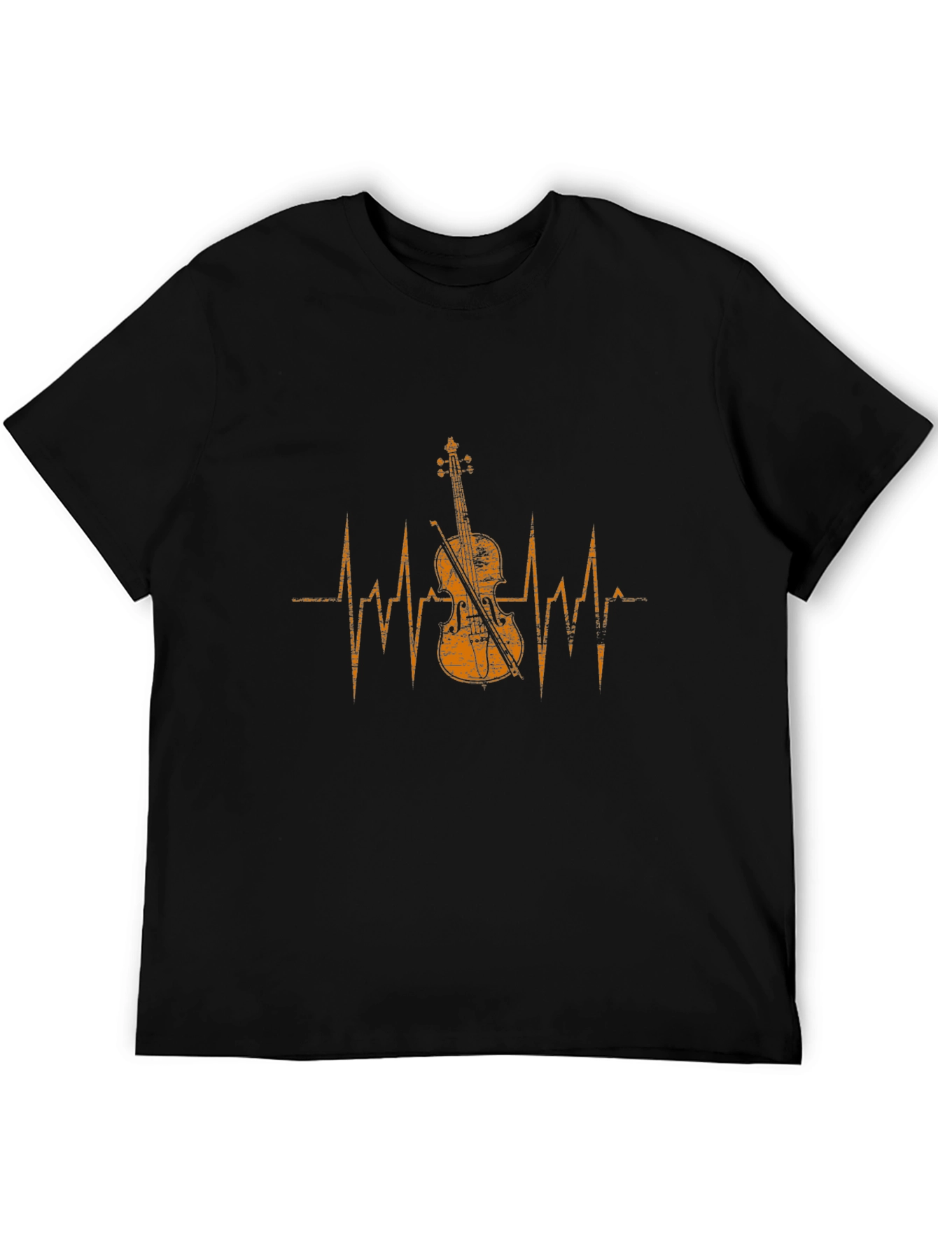 Violin Heartbeat Graphic Tee - Music Lovers T-Shirt