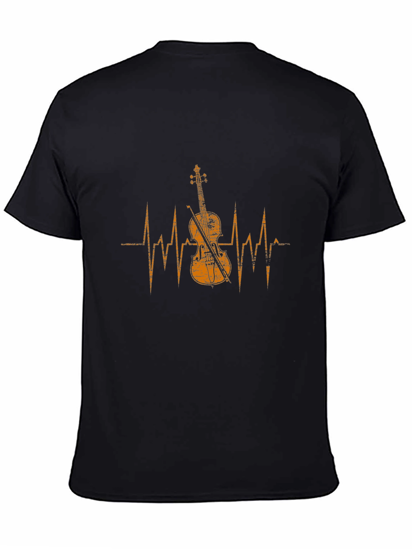 Violin Heartbeat Graphic Tee - Music Lovers T-Shirt