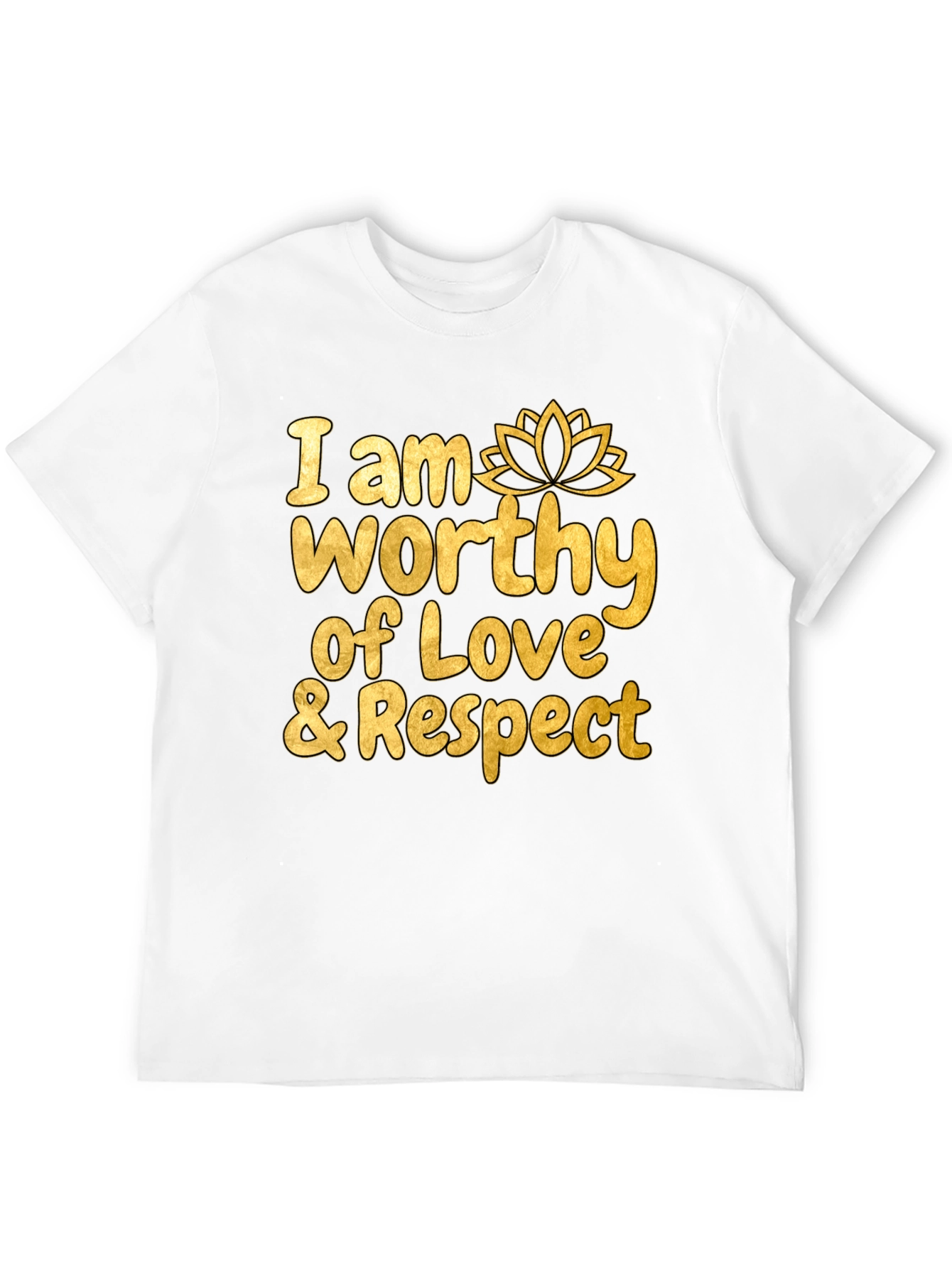 Worthy of Love & Respect Black Graphic Tee