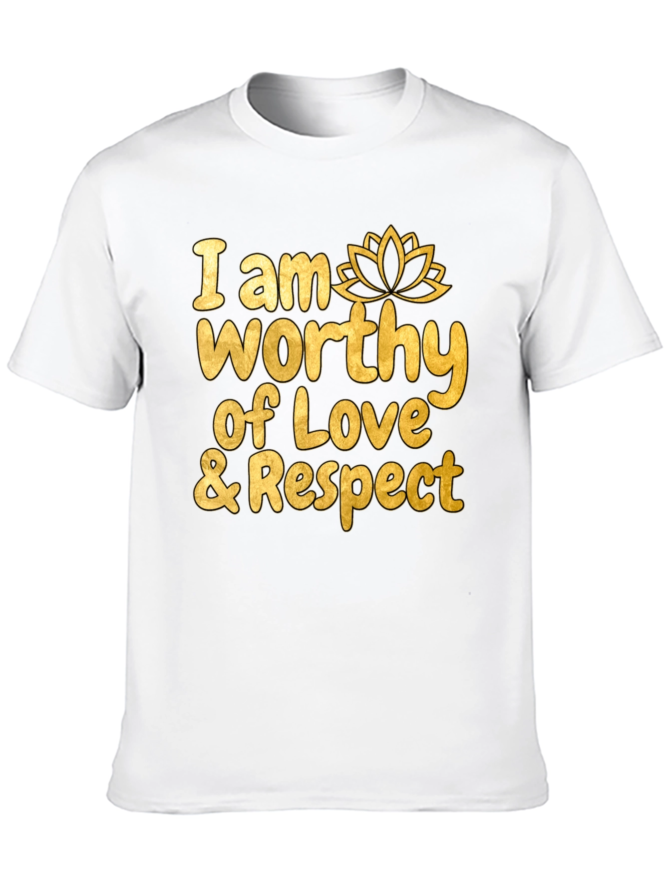Worthy of Love & Respect Black Graphic Tee