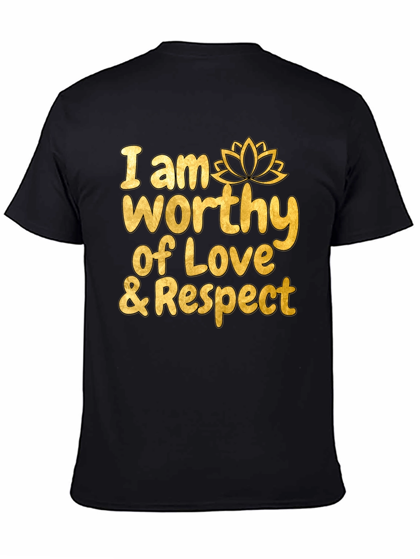 Worthy of Love & Respect Black Graphic Tee