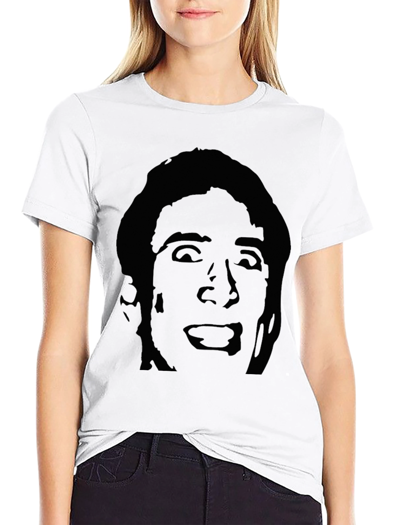 Nicolas Cage Silhouette T-Shirt - Black Graphic Tee