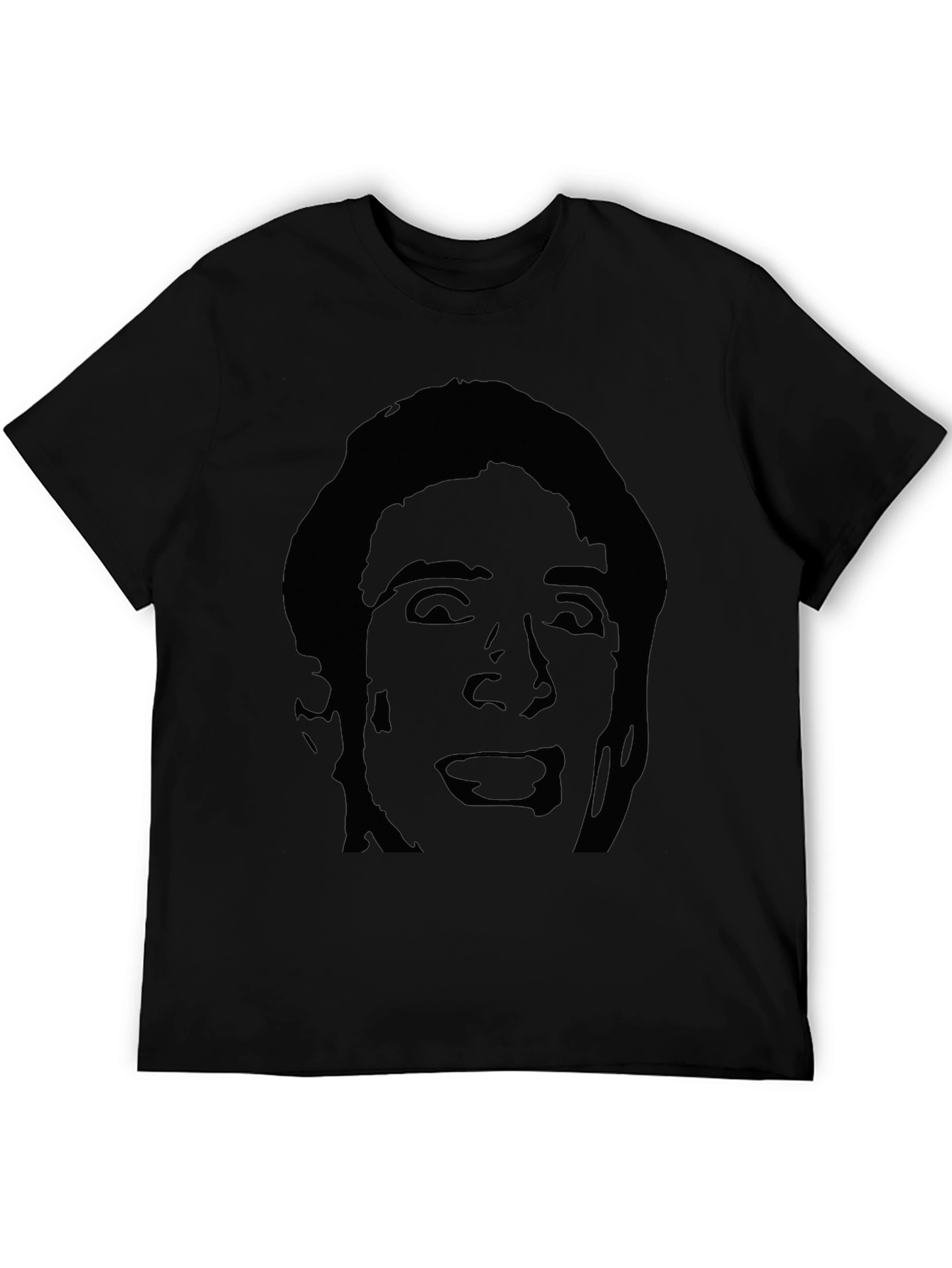 Nicolas Cage Silhouette T-Shirt - Black Graphic Tee
