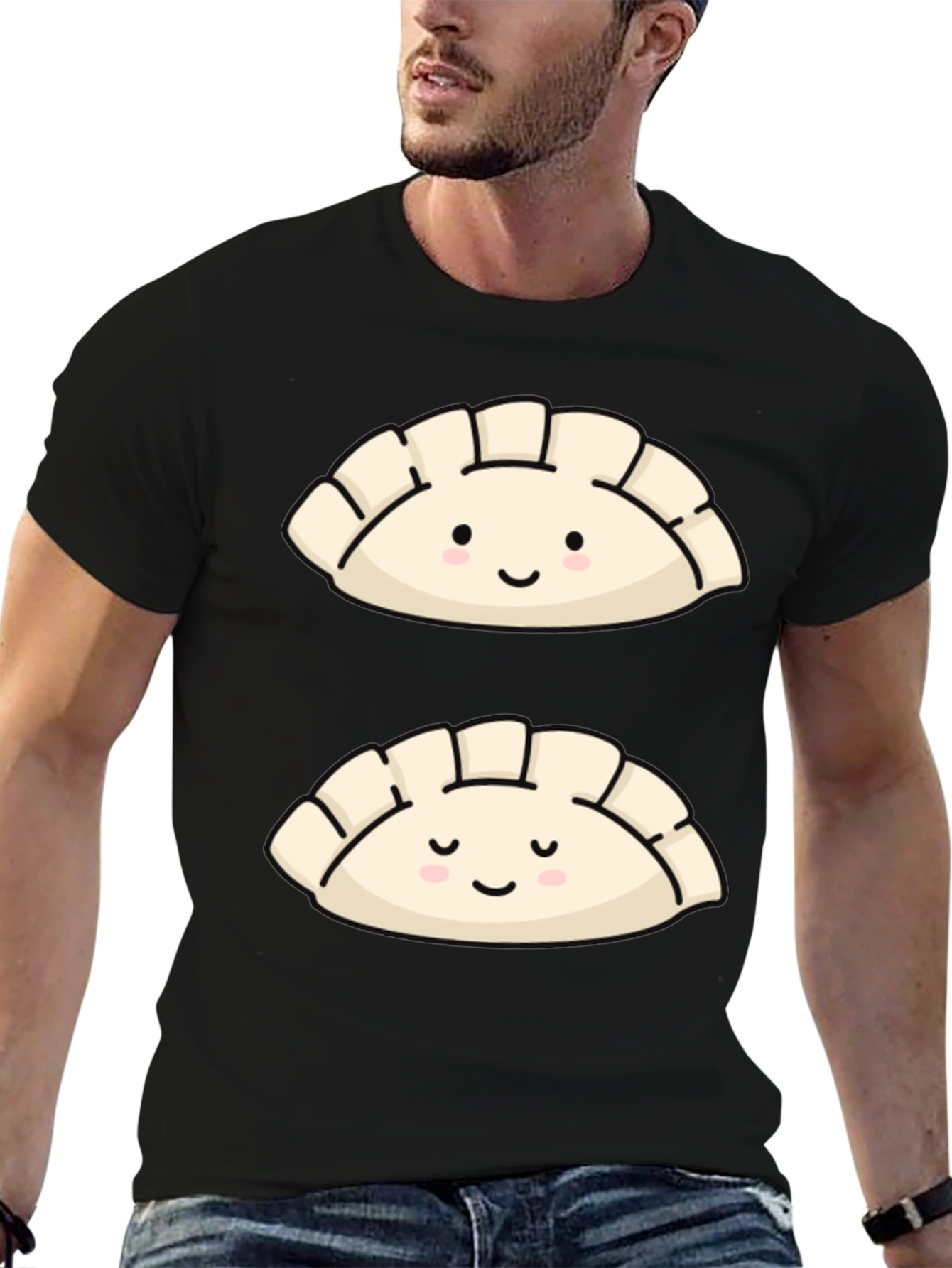 Cute Dumpling Graphic T-Shirt - Foodie Fashion