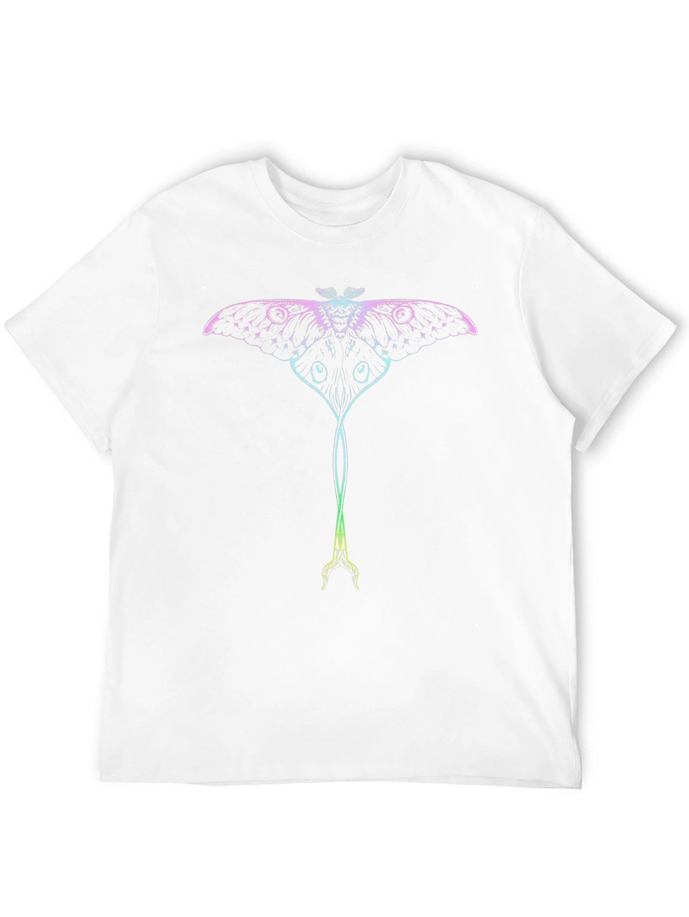Luna Moth Graphic Tee - Black Cotton