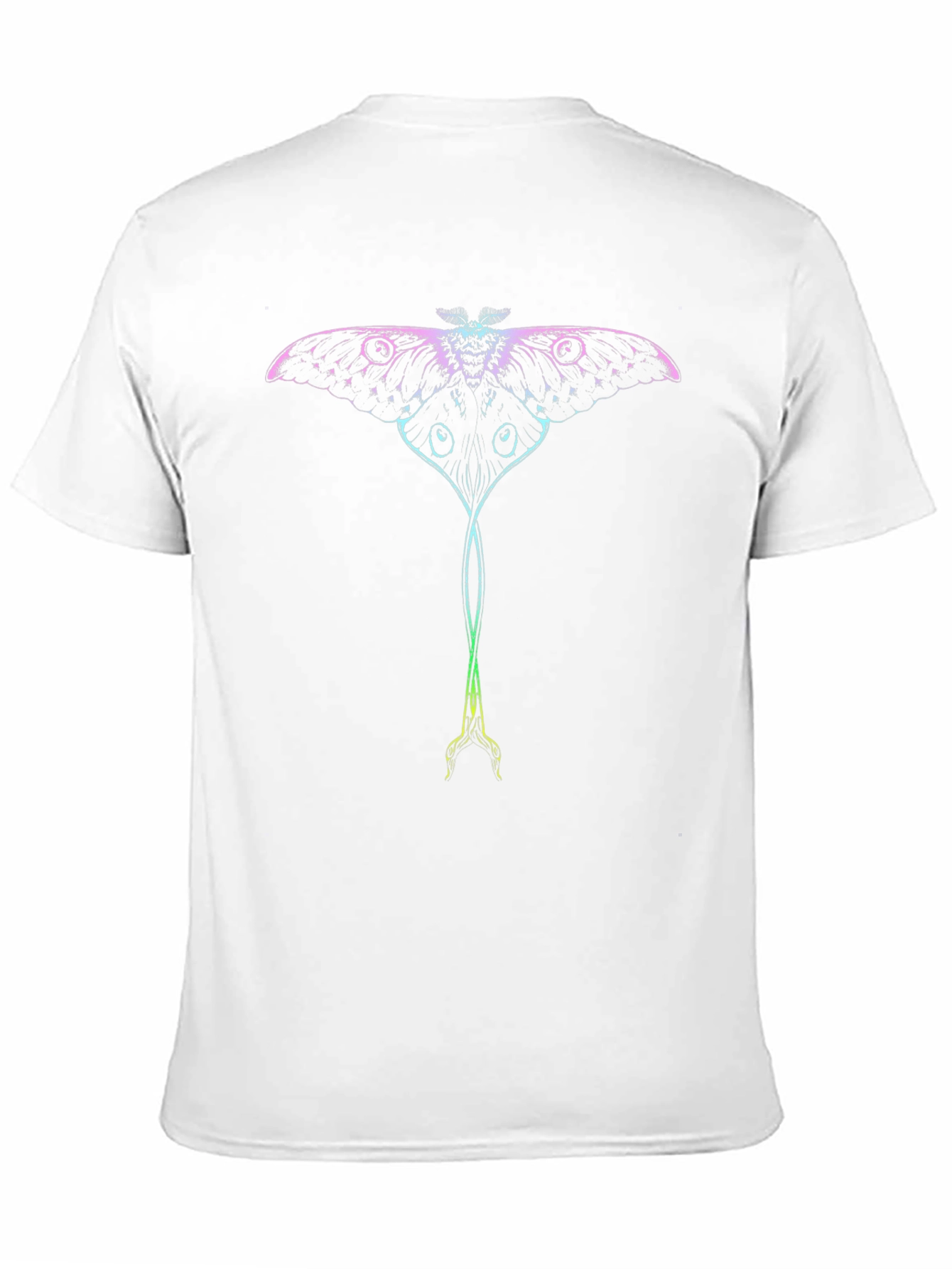 Luna Moth Graphic Tee - Black Cotton