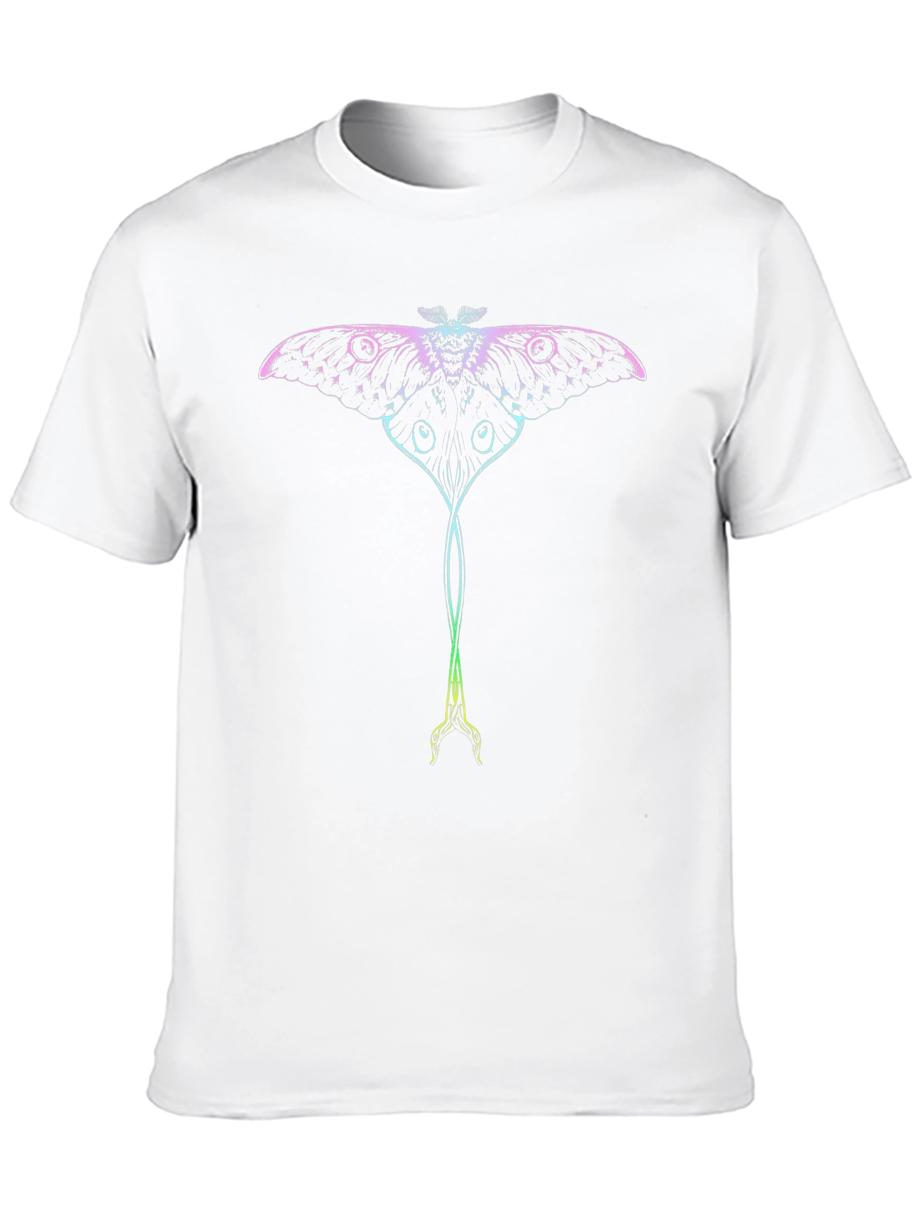 Luna Moth Graphic Tee - Black Cotton