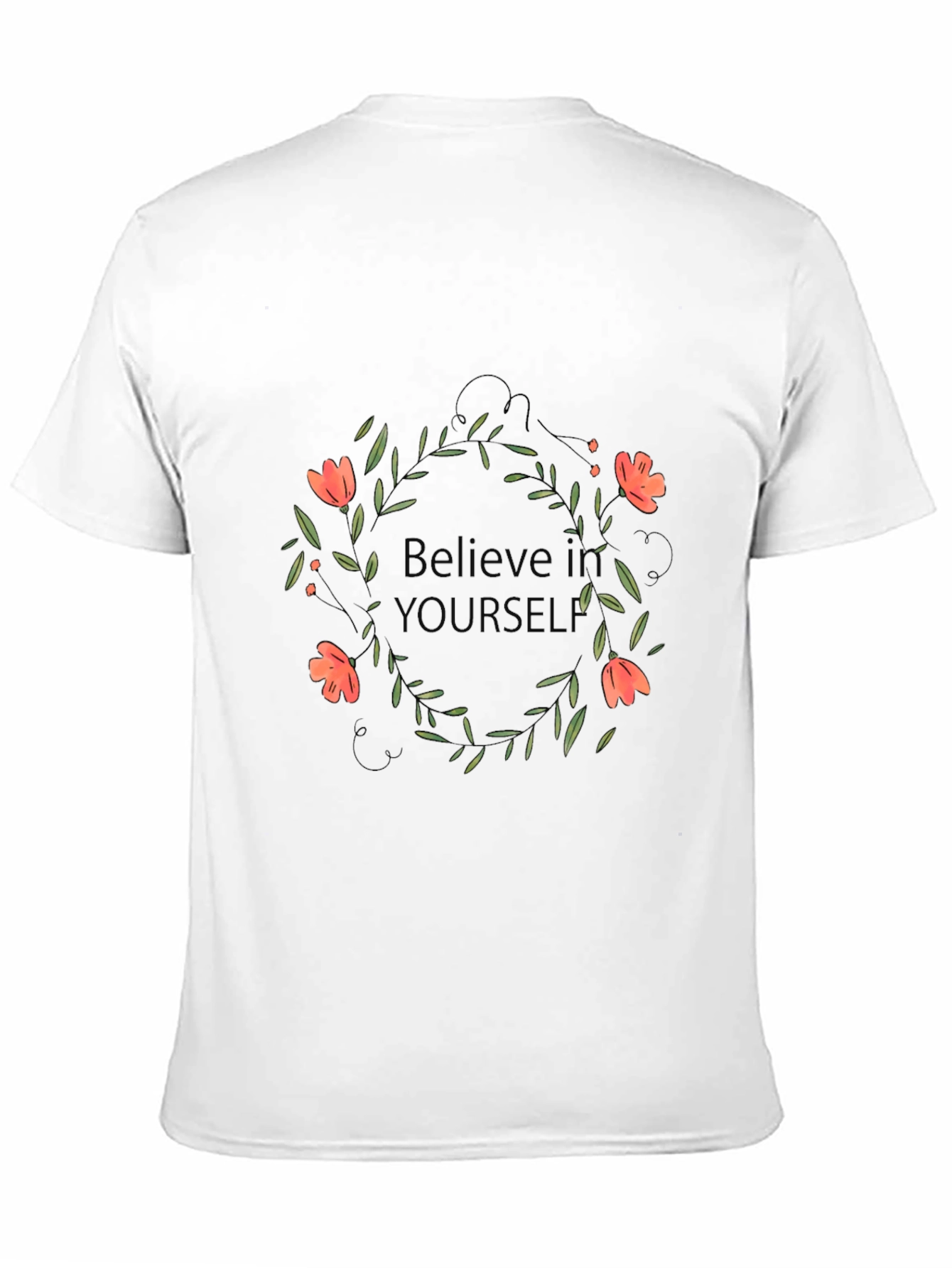 Believe In Yourself Black Graphic Tee
